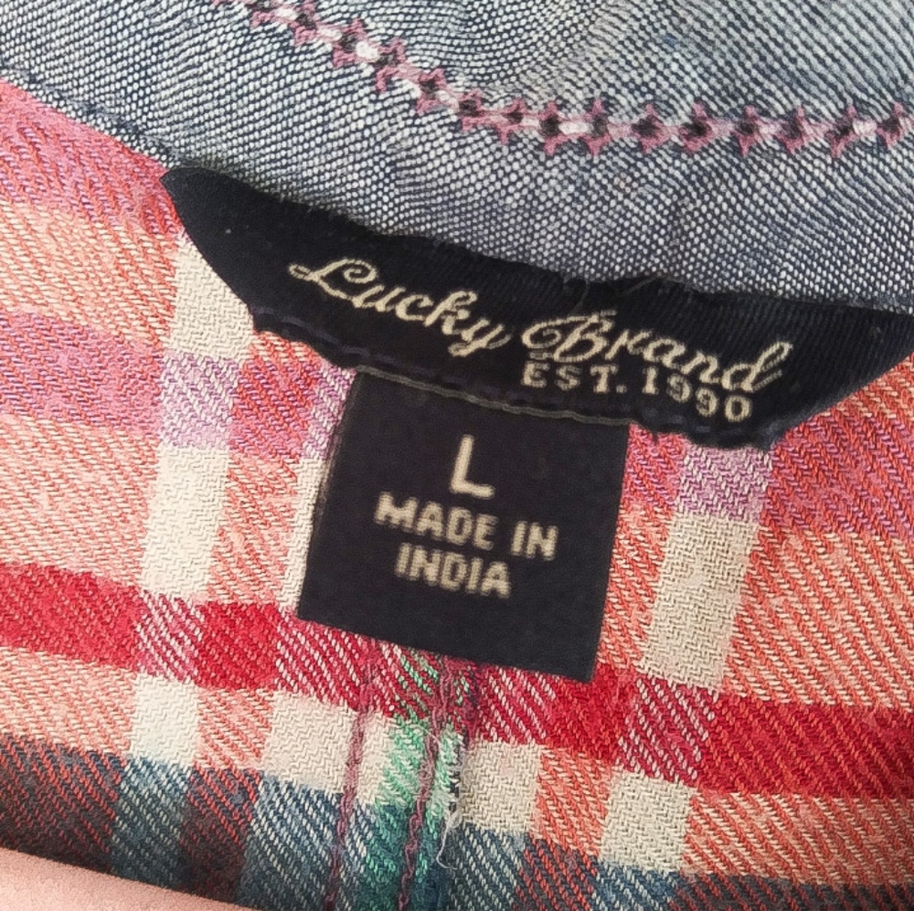 Lucky Brand Multi-Color Flannel - Picture 4 of 4
